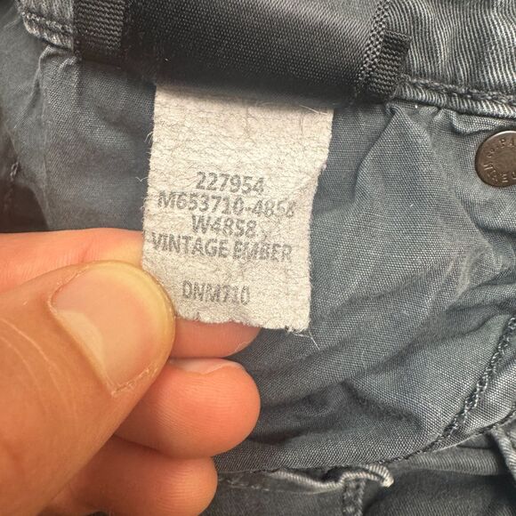 Paige Lennox Slim Fit Denim Jeans Men 33x30 Vintage Ember Faded Black Gray 32x30 - Picture 13 of 16